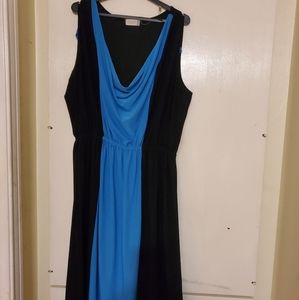 Blue and black maxi dress 3x